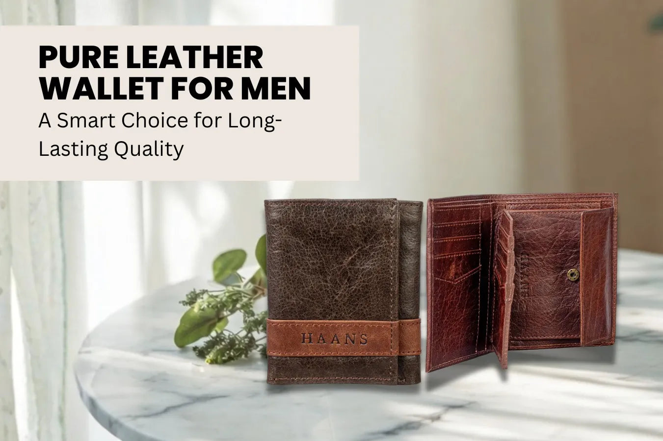 Pure Leather Wallet for Men: A Smart Choice for Long-Lasting Quality ...