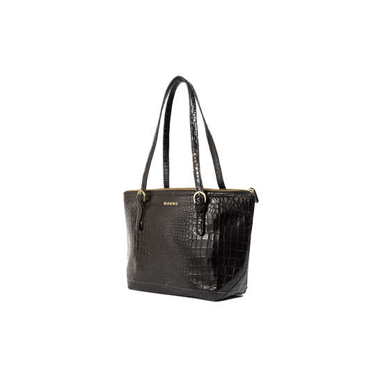 Sophisticated Leather Black Handbag