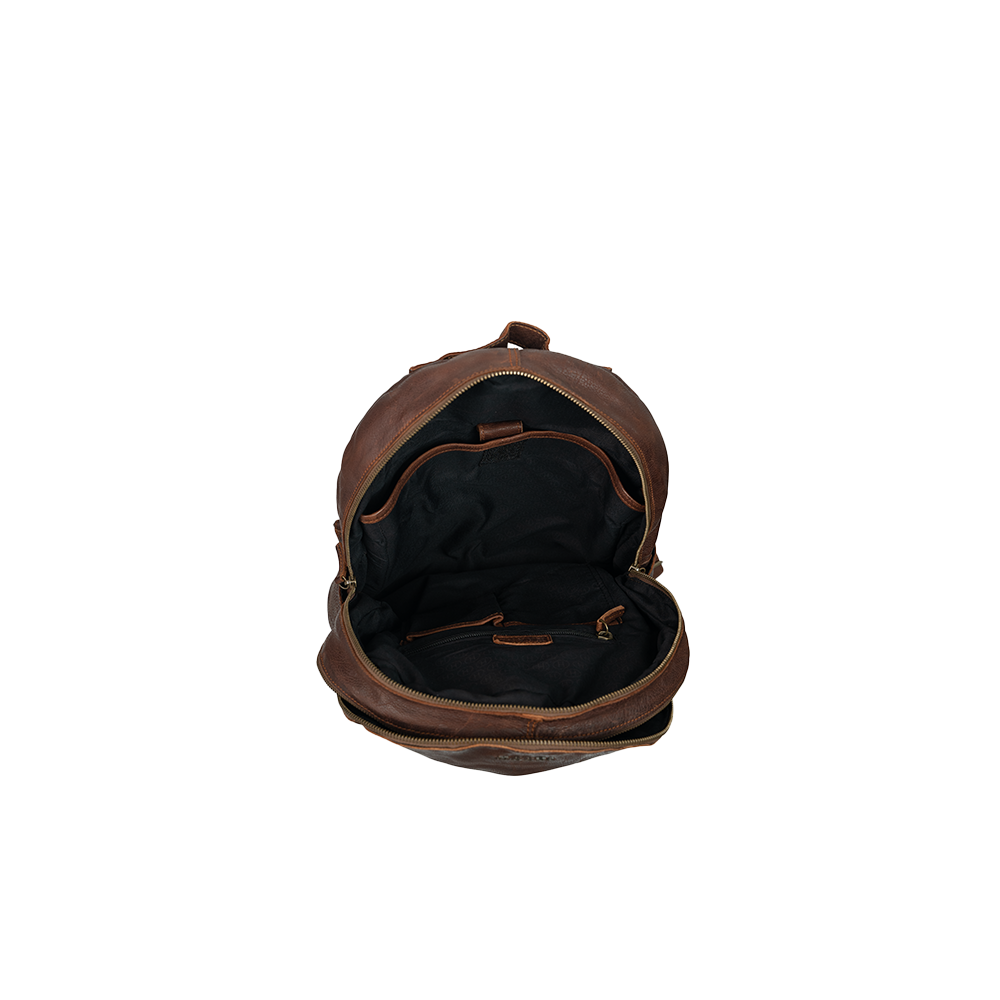 Mini Leather Canvas Backpack