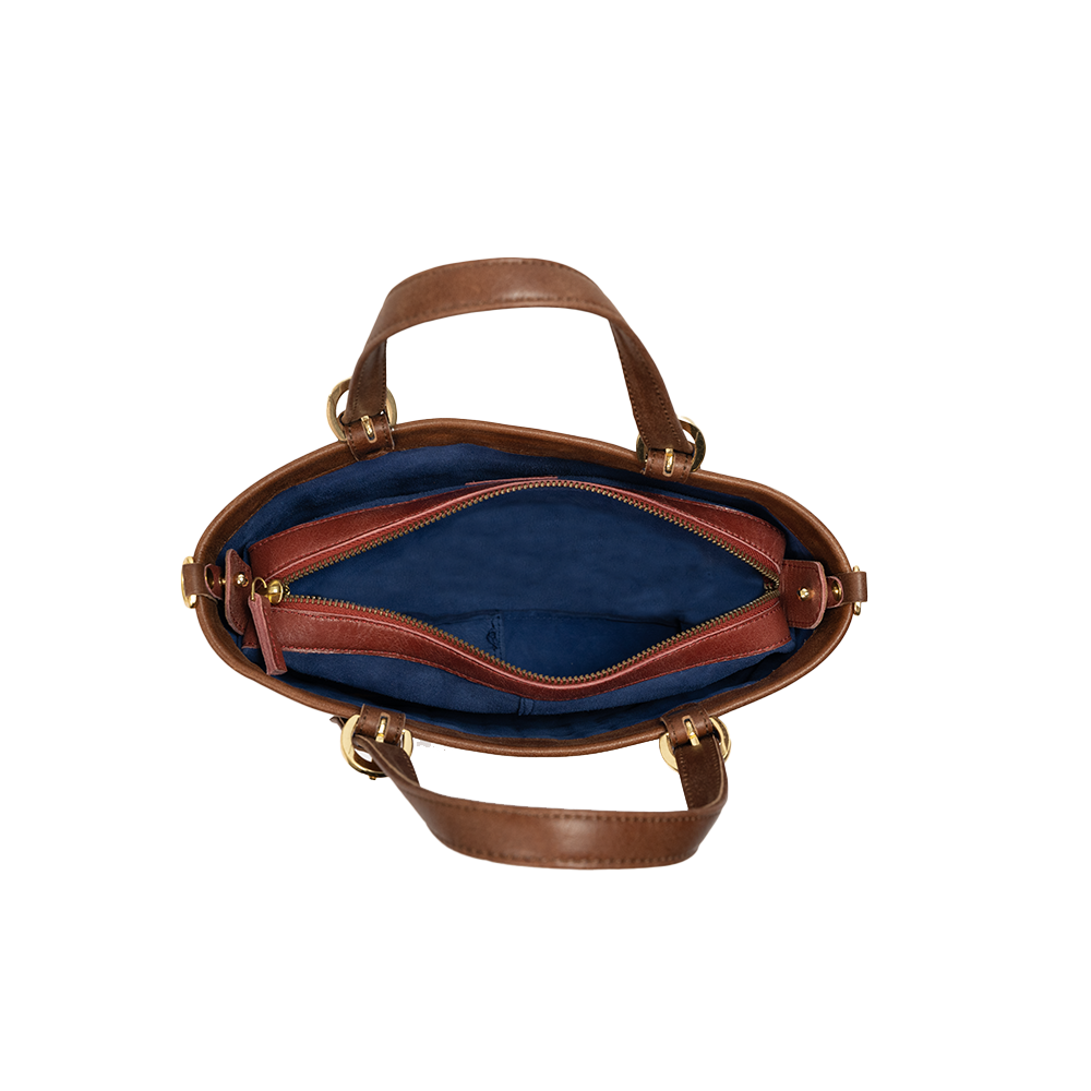 Mini Voyager Leather Tote