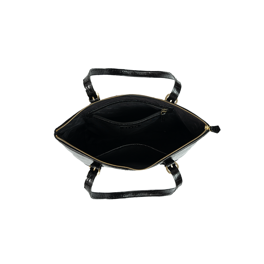 Sophisticated Leather Black Handbag