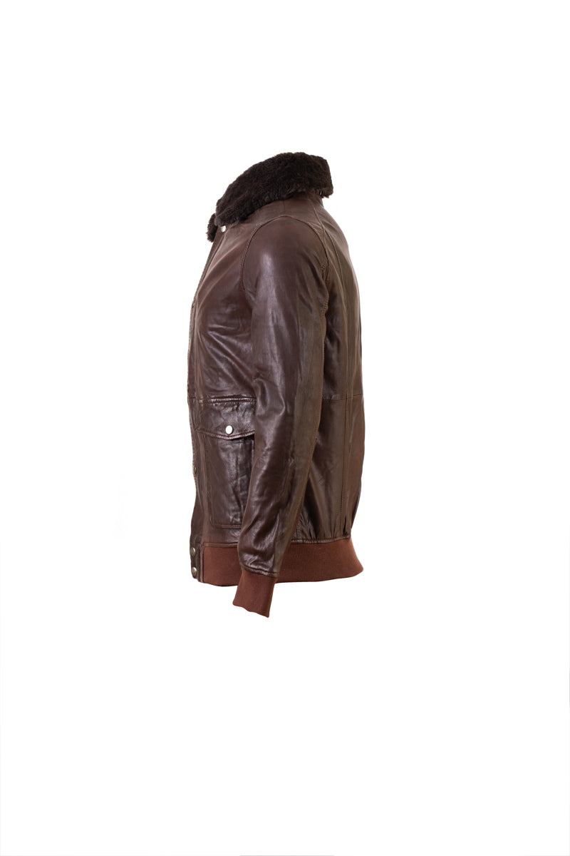 Aviator Jacket Schoko Brown