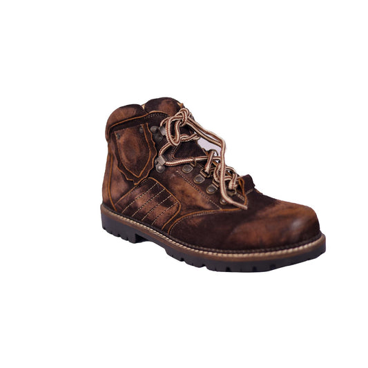 Brown Leather Boots - Ankle Length