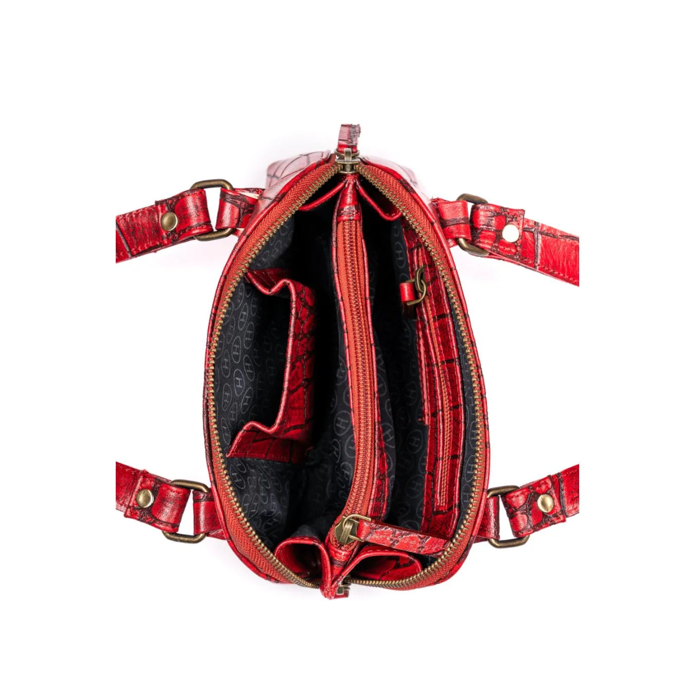 Isabella Croco Red Mini Bag