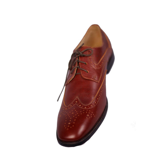 Genuine Leather Cherry Brown Formal Shoes