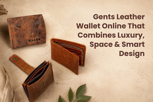 Gents Leather Wallet Online That Combines Luxury, Space & Smart Design