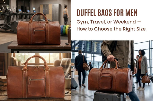 Duffel Bags for Men: Gym, Travel, or Weekend — How to Choose the Right Size