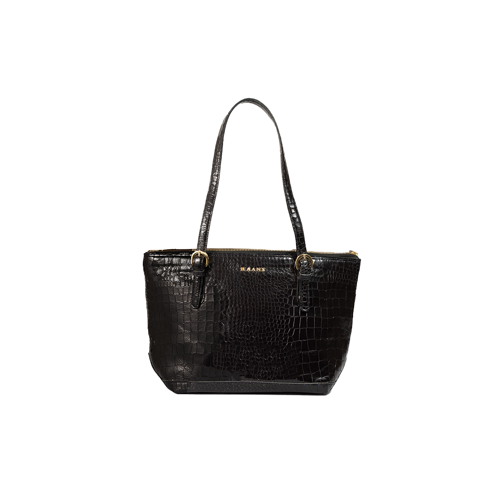 Sophisticated Black Leather Handbag