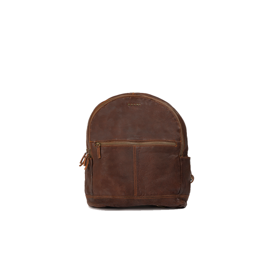 Mini Leather Canvas Backpack