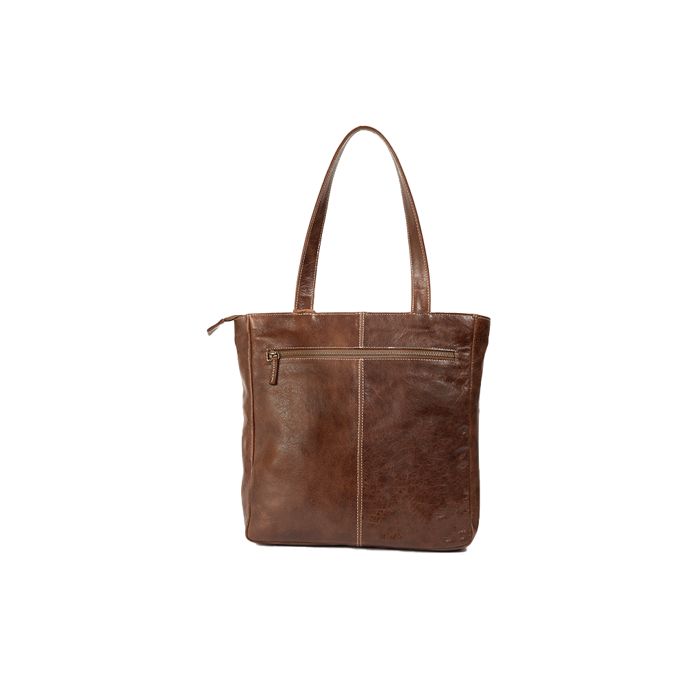 Tri-coloured Leather Shoulder Bag