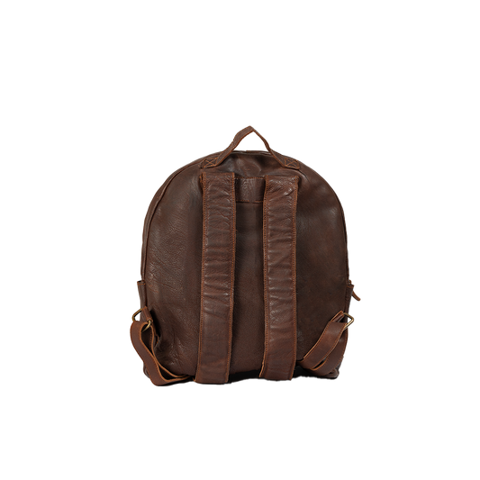 Mini Leather Canvas Backpack