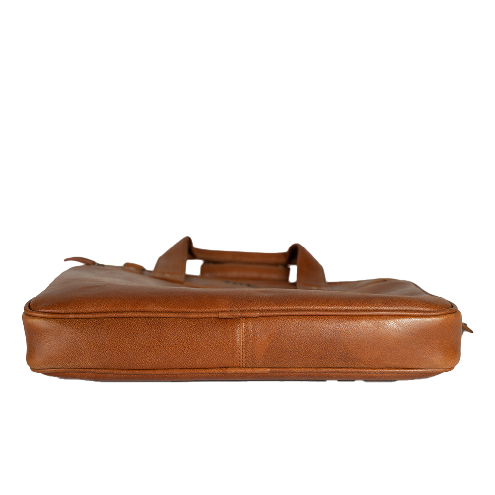 Dual Hold Leather Laptop Sleeve