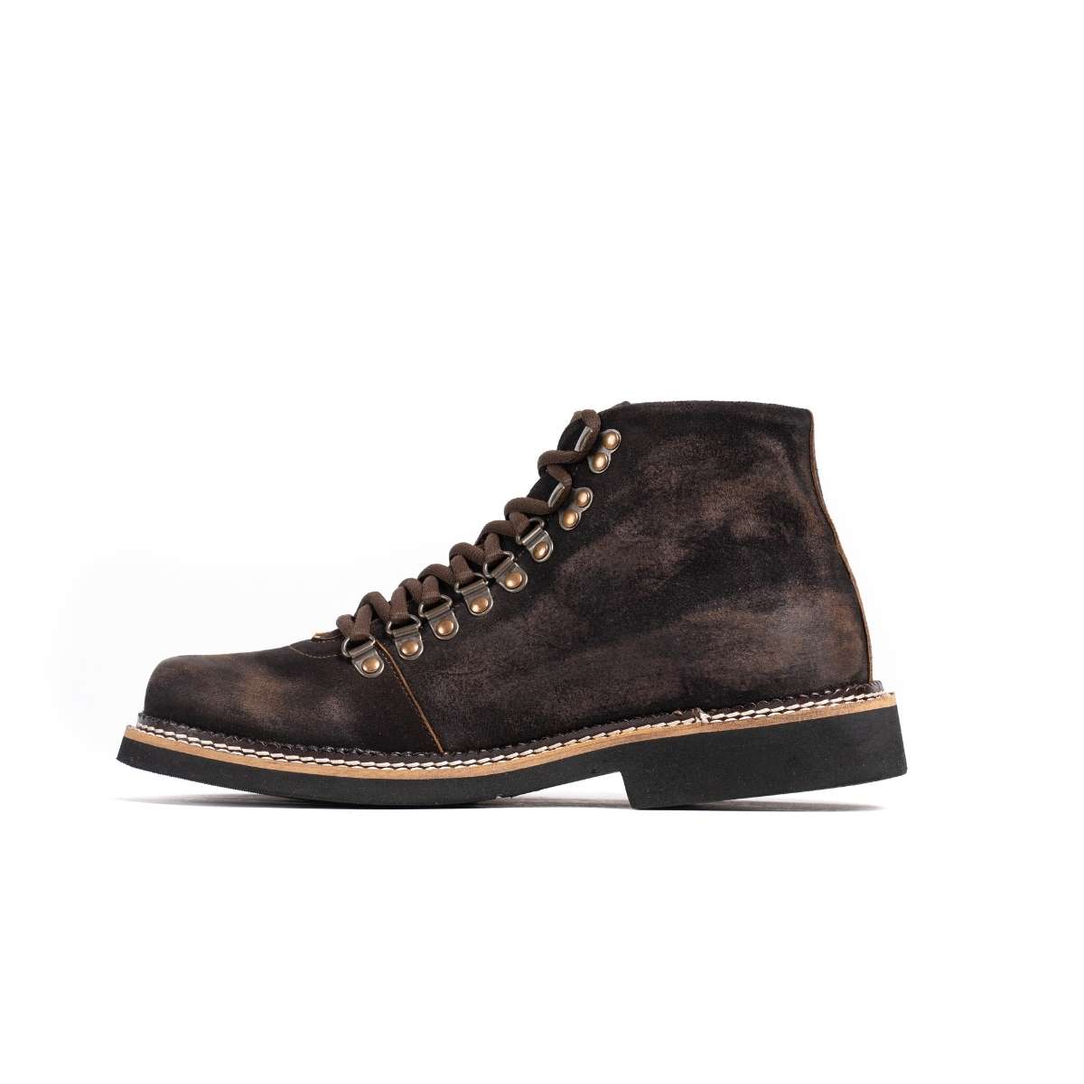 Brown Leather High Ankle Boots – Classic Finish