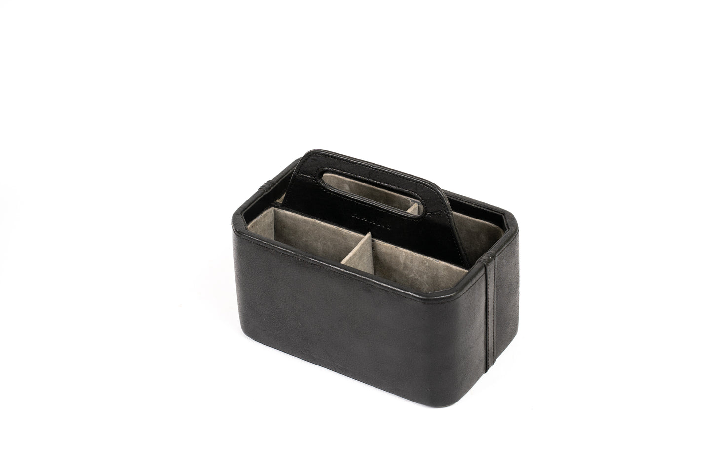 A Leather Table Organiser