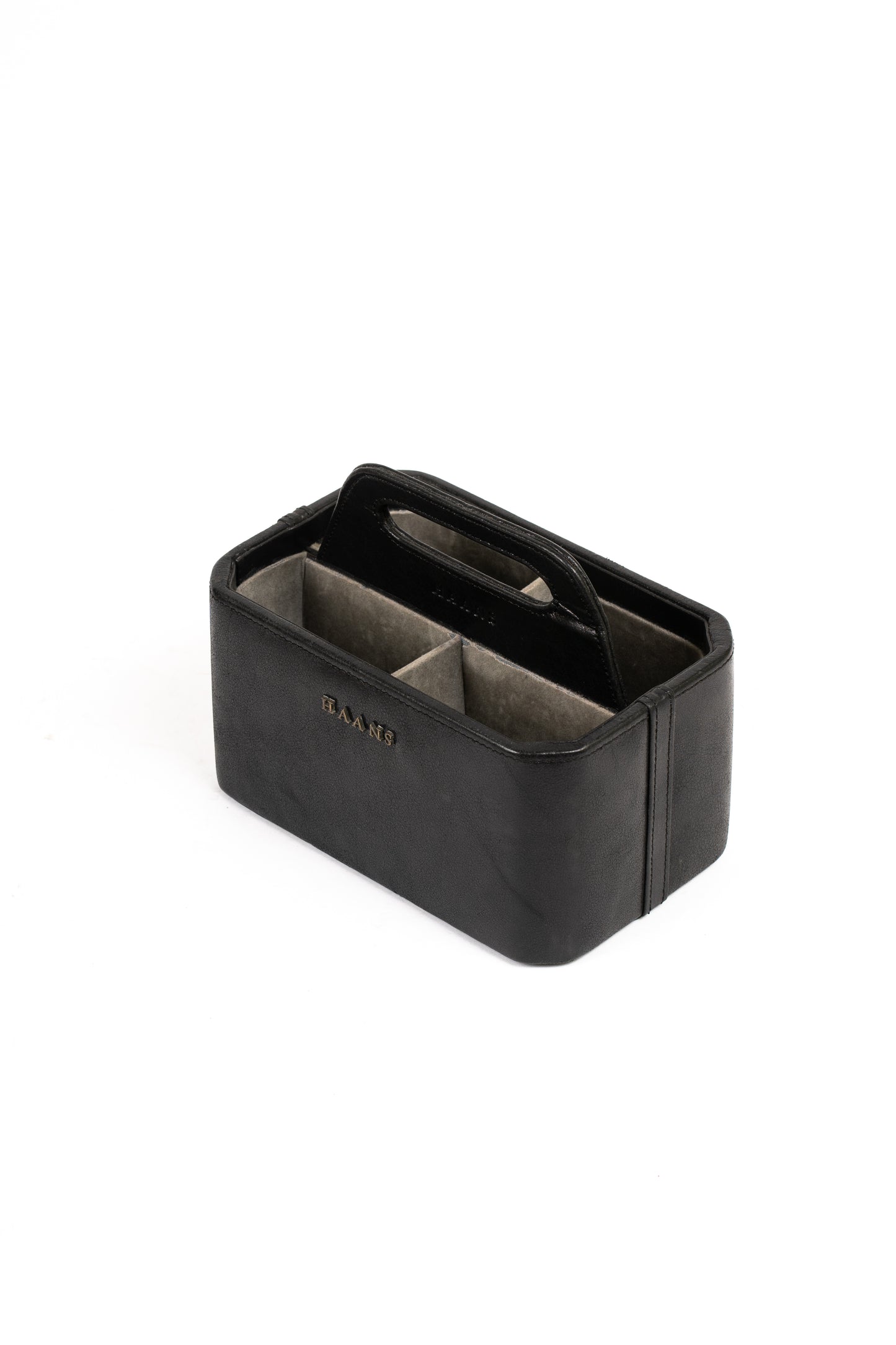 A Leather Table Organiser