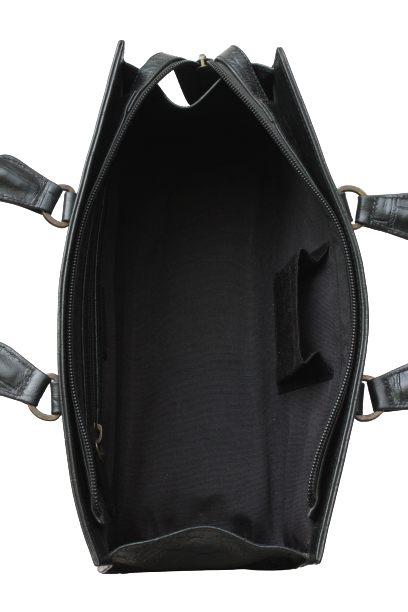 Black Croco Shoulder bag