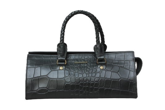 Black Croco Shoulder bag