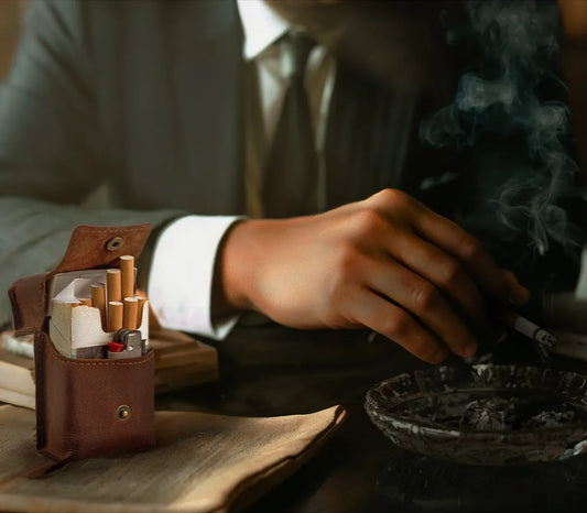 Cigarette Case Vintage Brown
