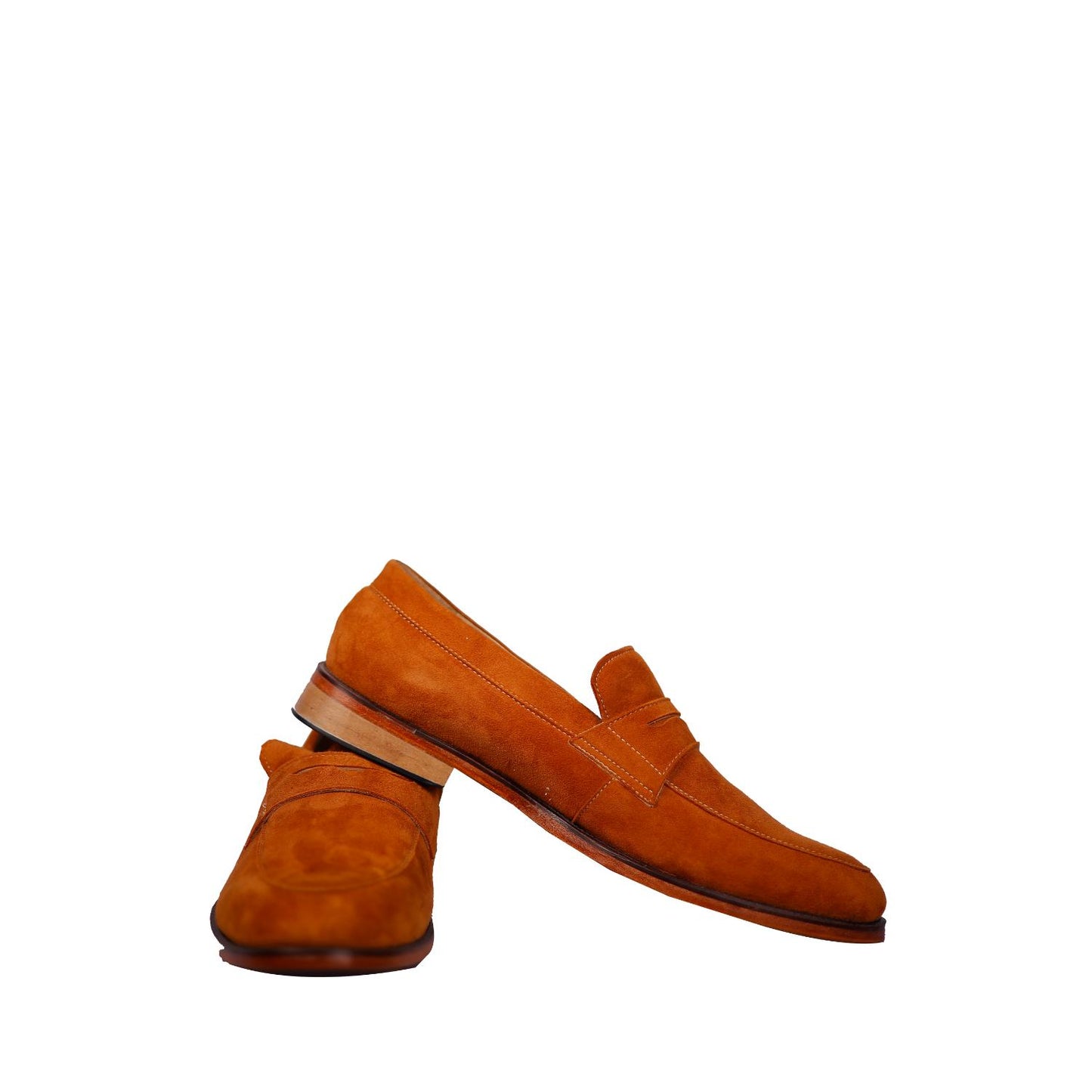 Genuine Tan Leather Shoes for Formal Wear