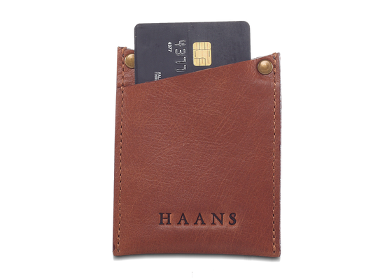 Buff Leather Classic Credit Card Case