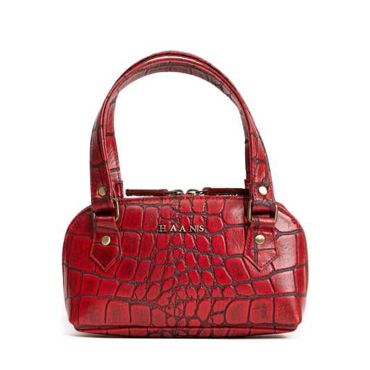 Isabella Croco Red Mini Bag