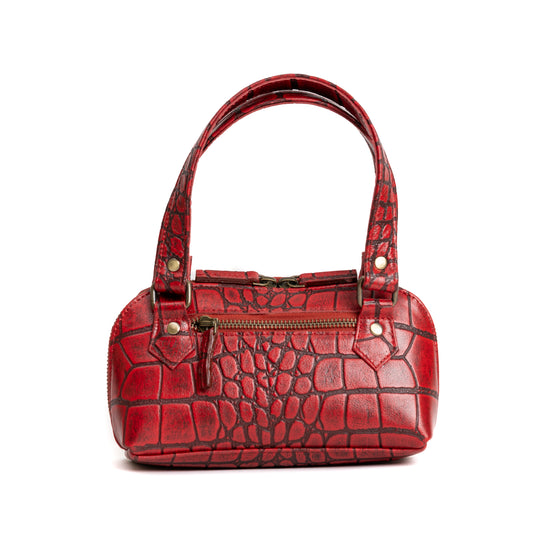 Isabella Croco Red Mini Bag