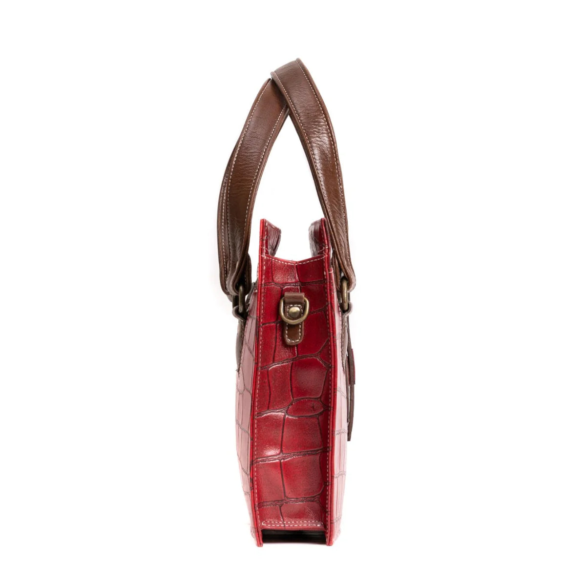 Fiery Red Shoulder Tote Bag