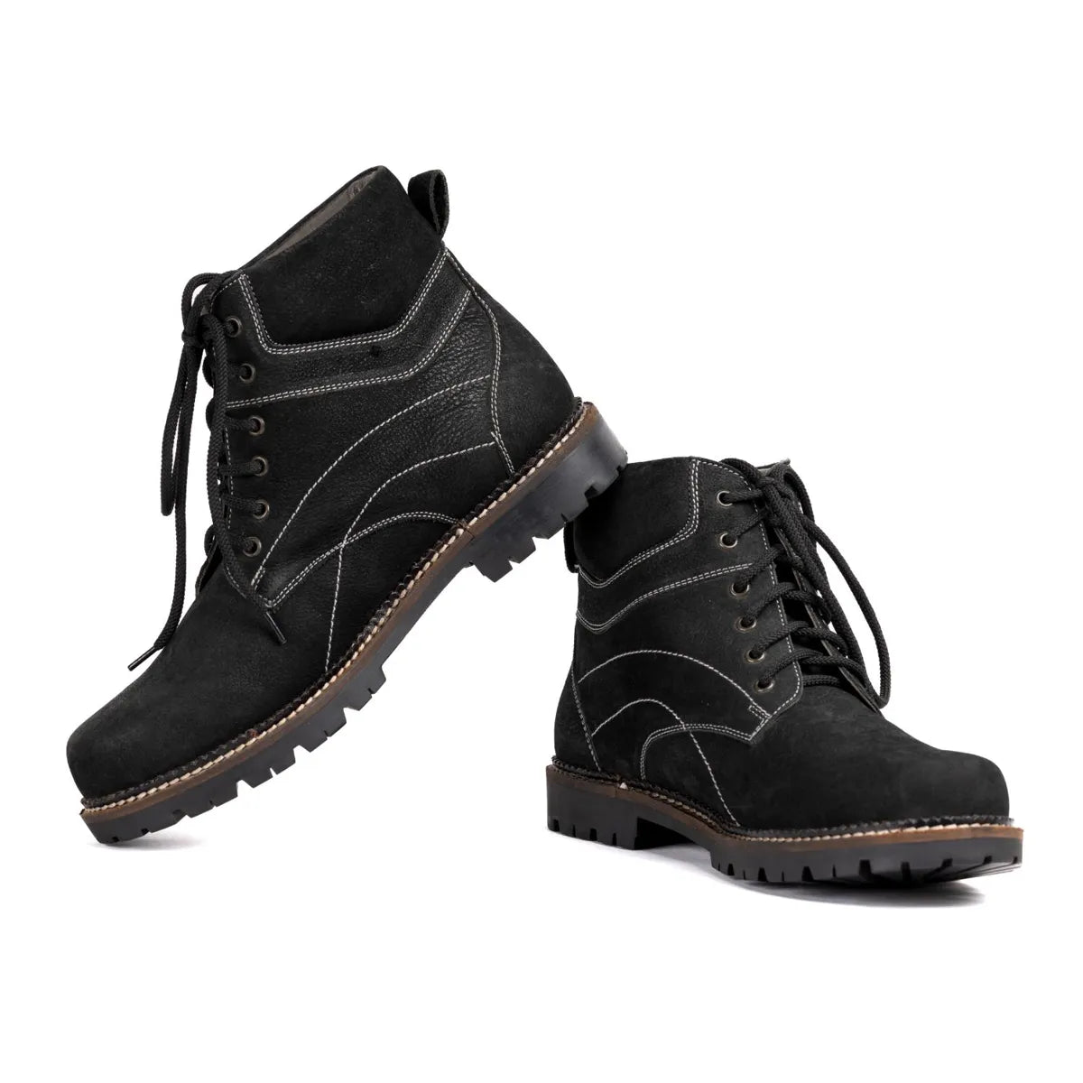 Men's lace-up Leather Ankle Boots