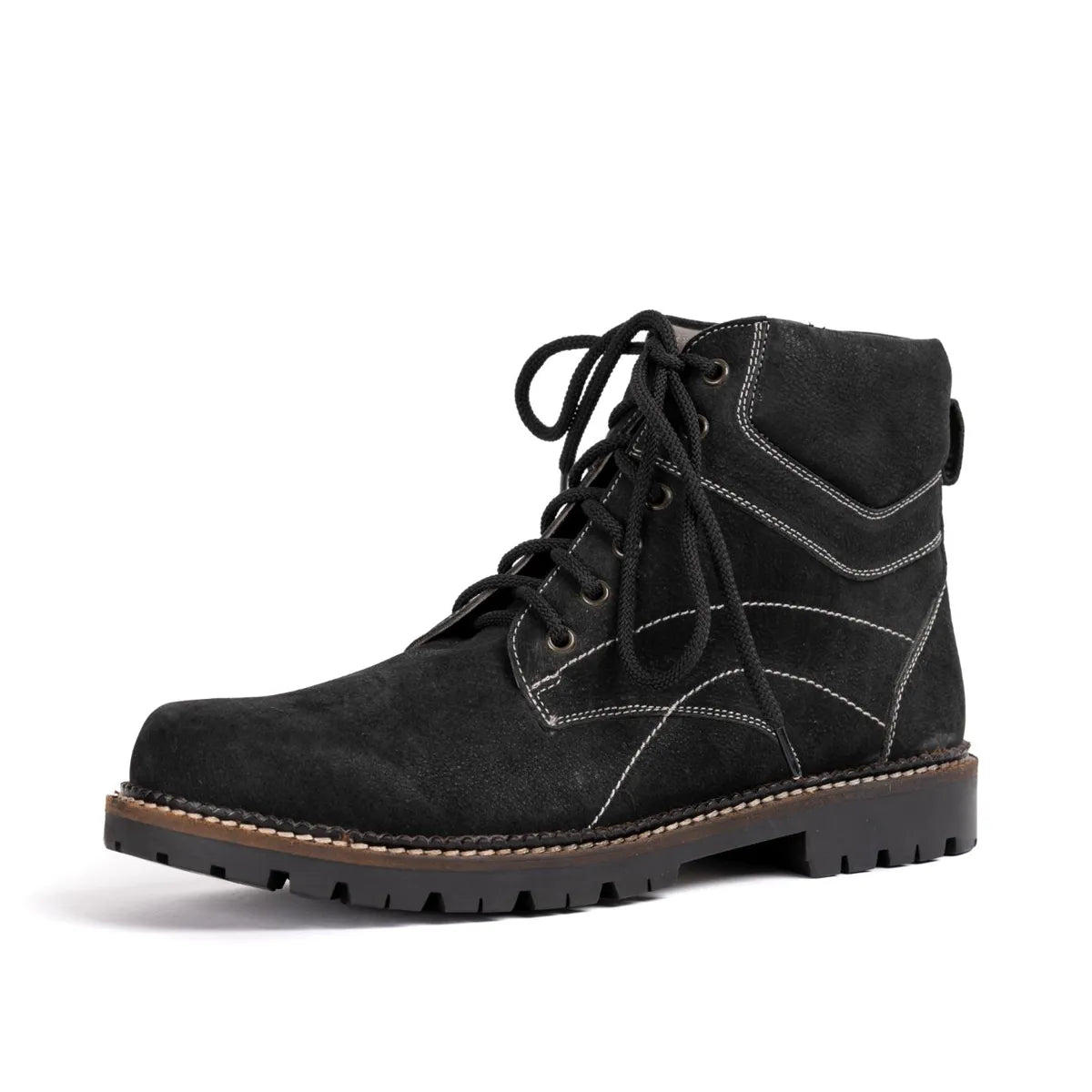 Men's lace-up Leather Ankle Boots