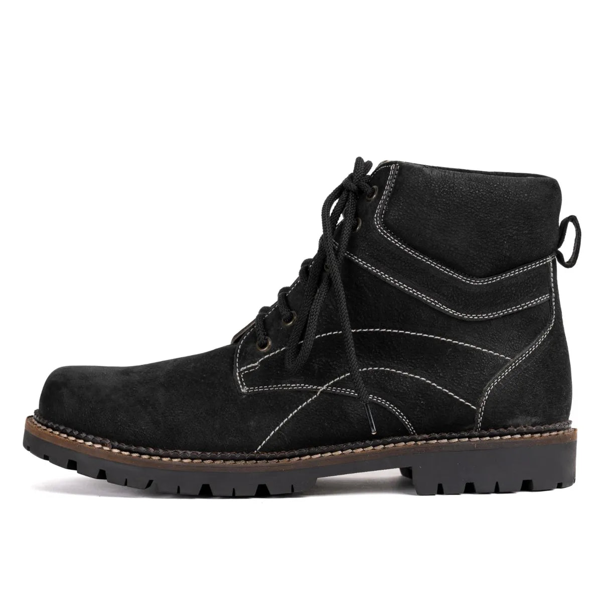 Men's lace-up Leather Ankle Boots