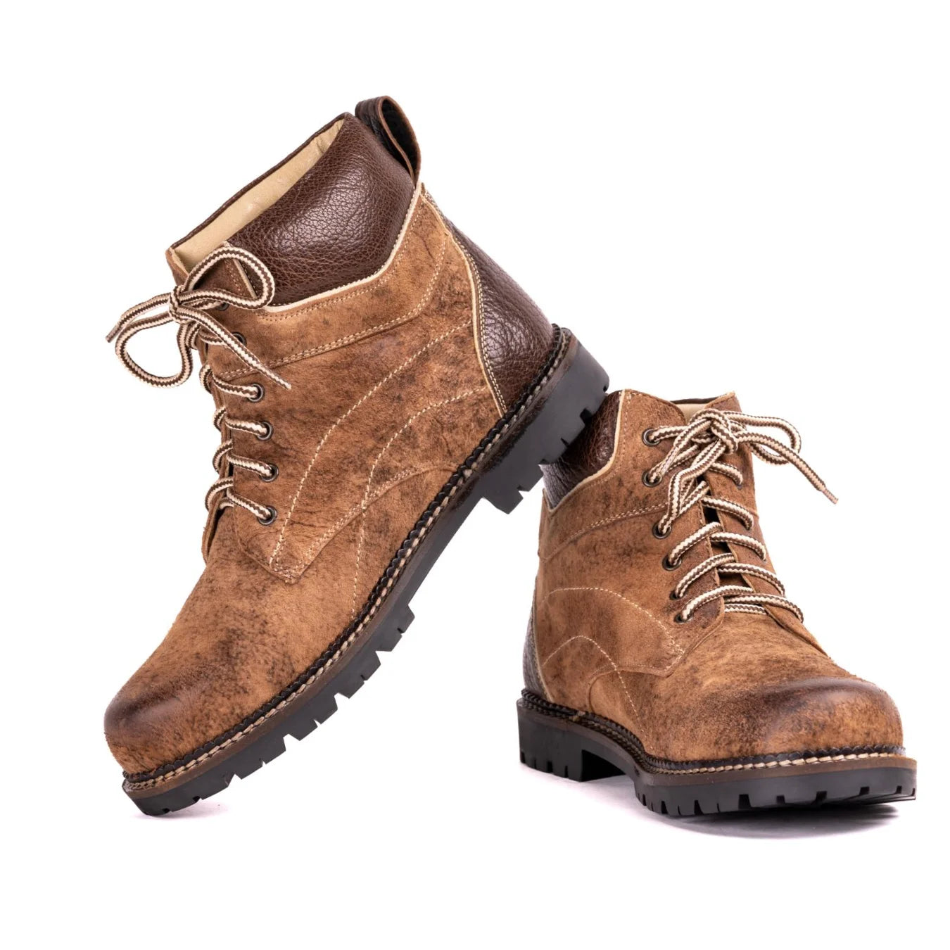 Men's lace-up Leather Ankle Boots