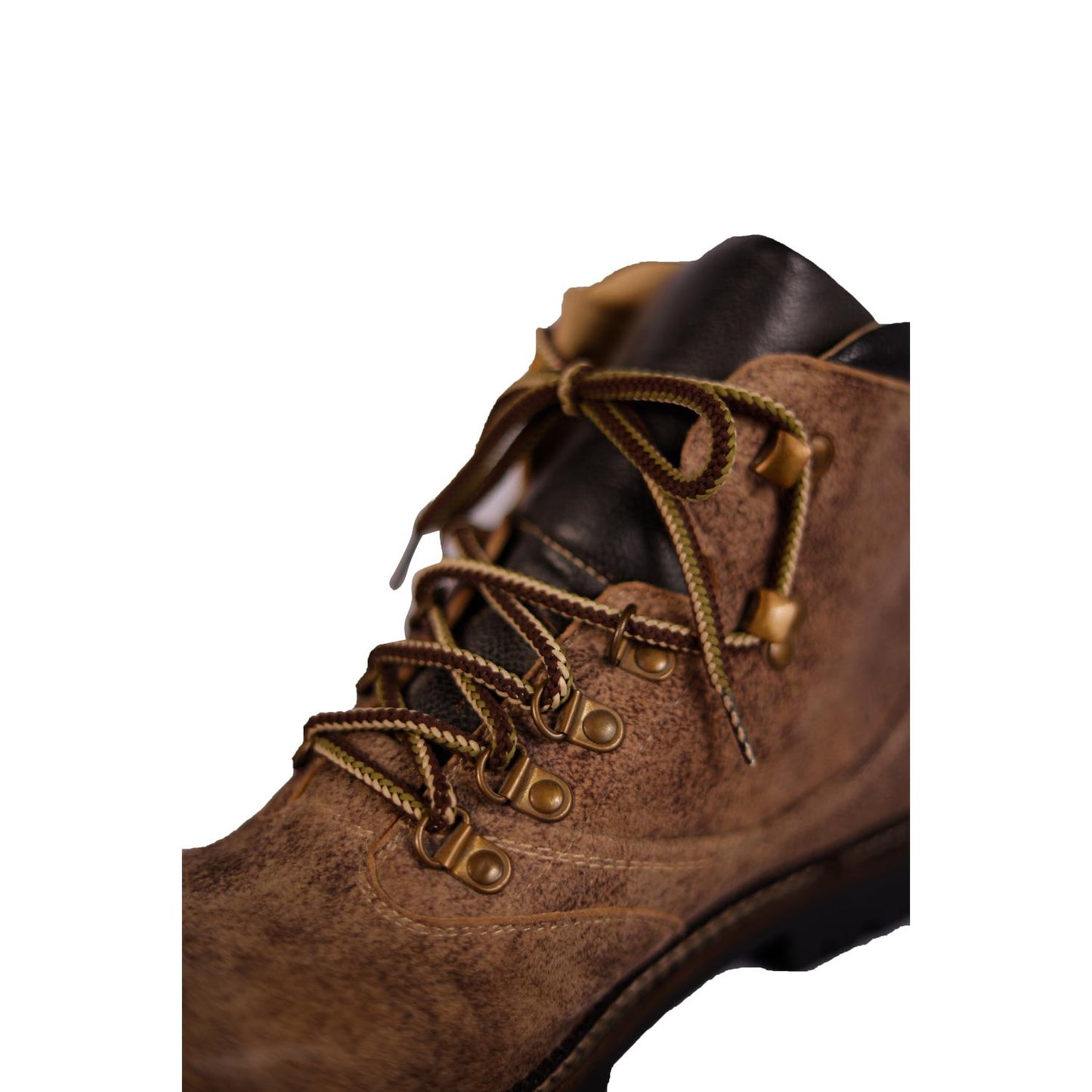 Leather Lace Up Boots with Elegant Pista Tone