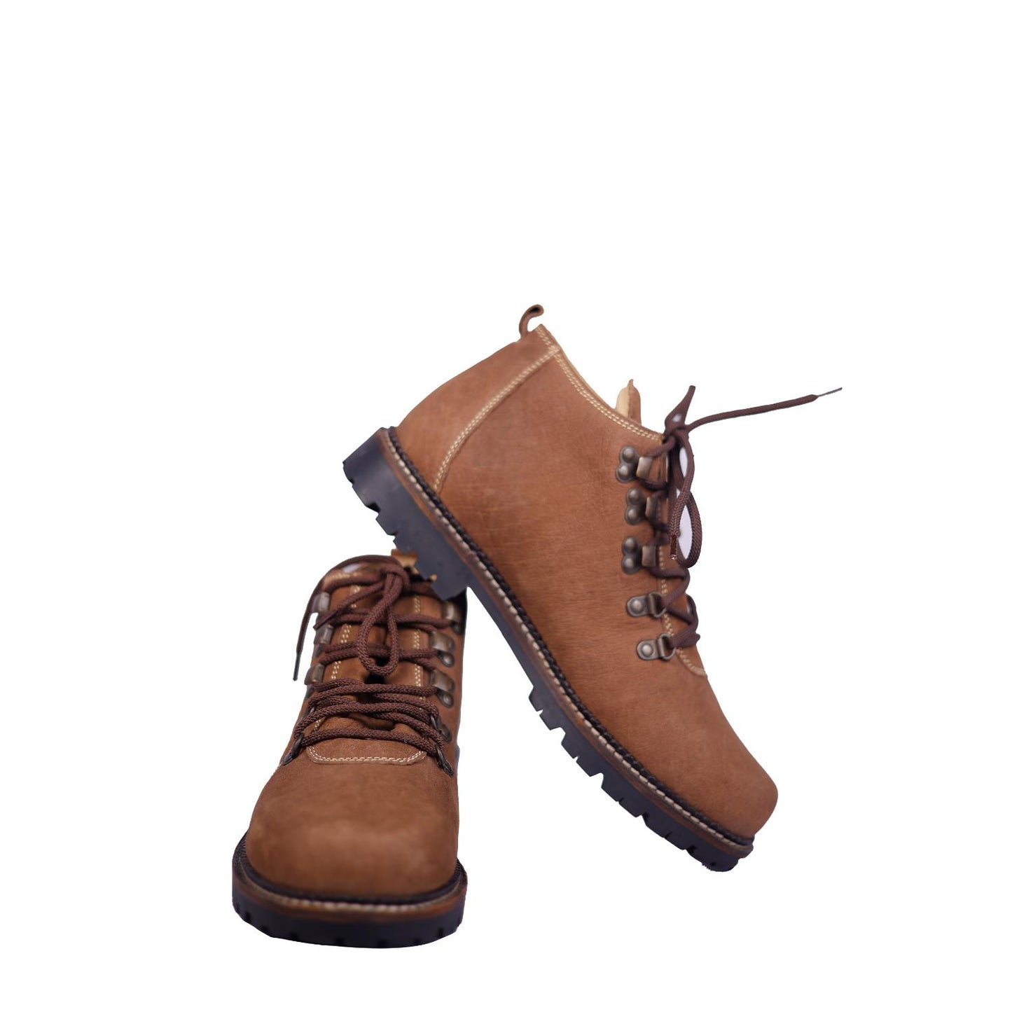 Pure Leather Boots in Classic Tan Brown Finish