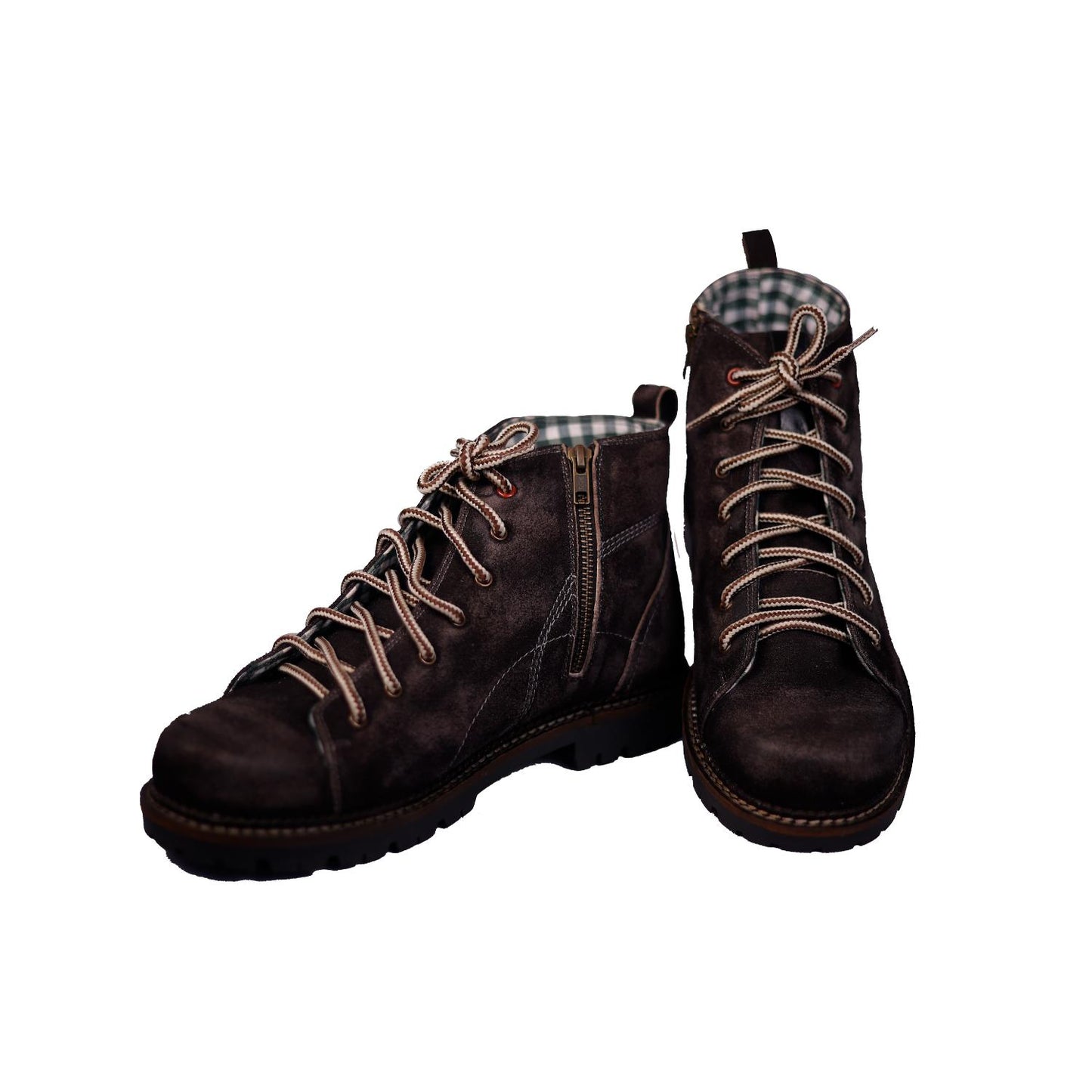 Rugged Dark Brown Boots in Leather