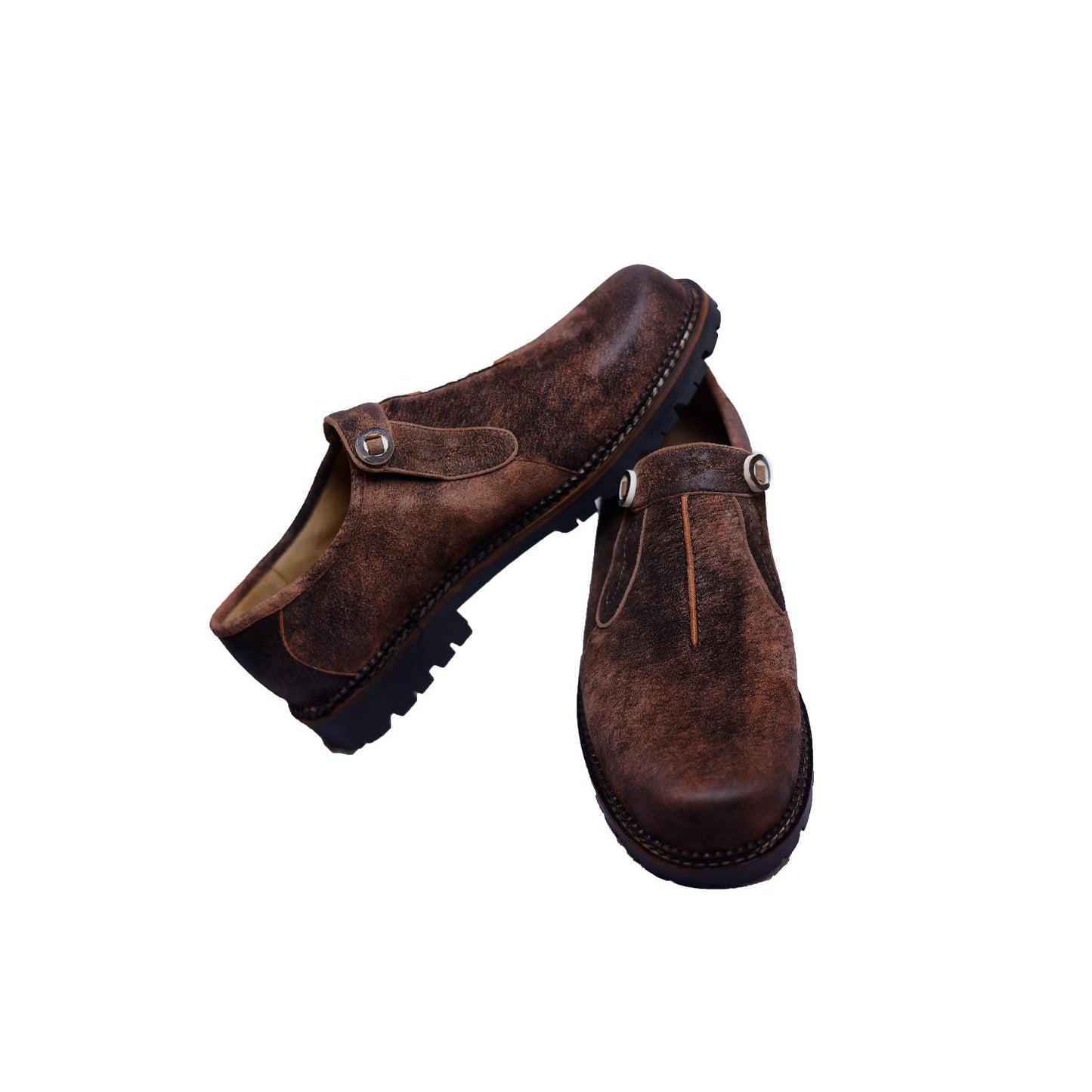 Premium Brown Leather Casual Sneakers