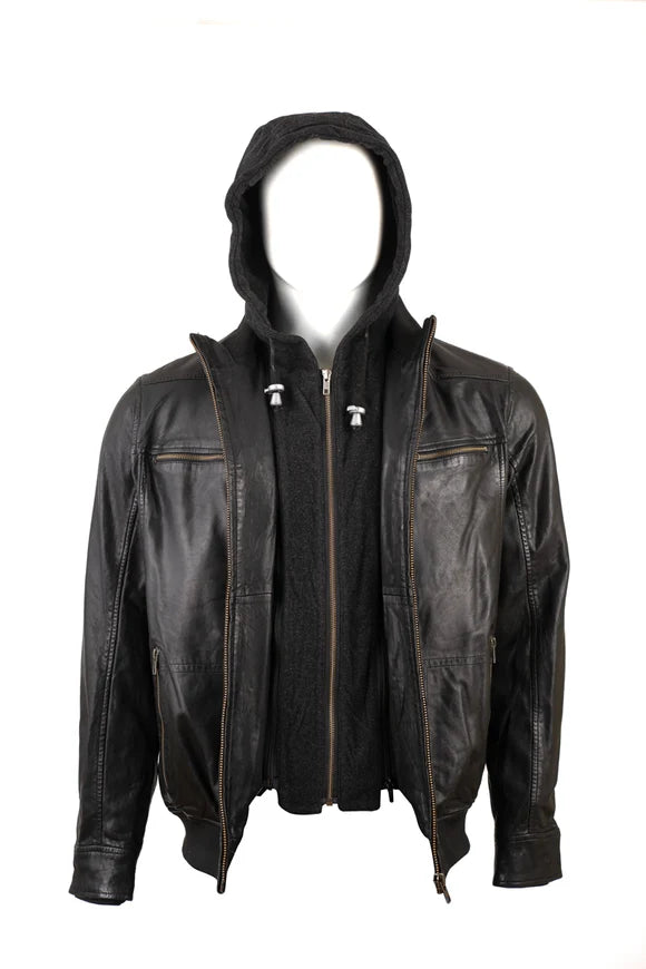Black Hooded Jacket