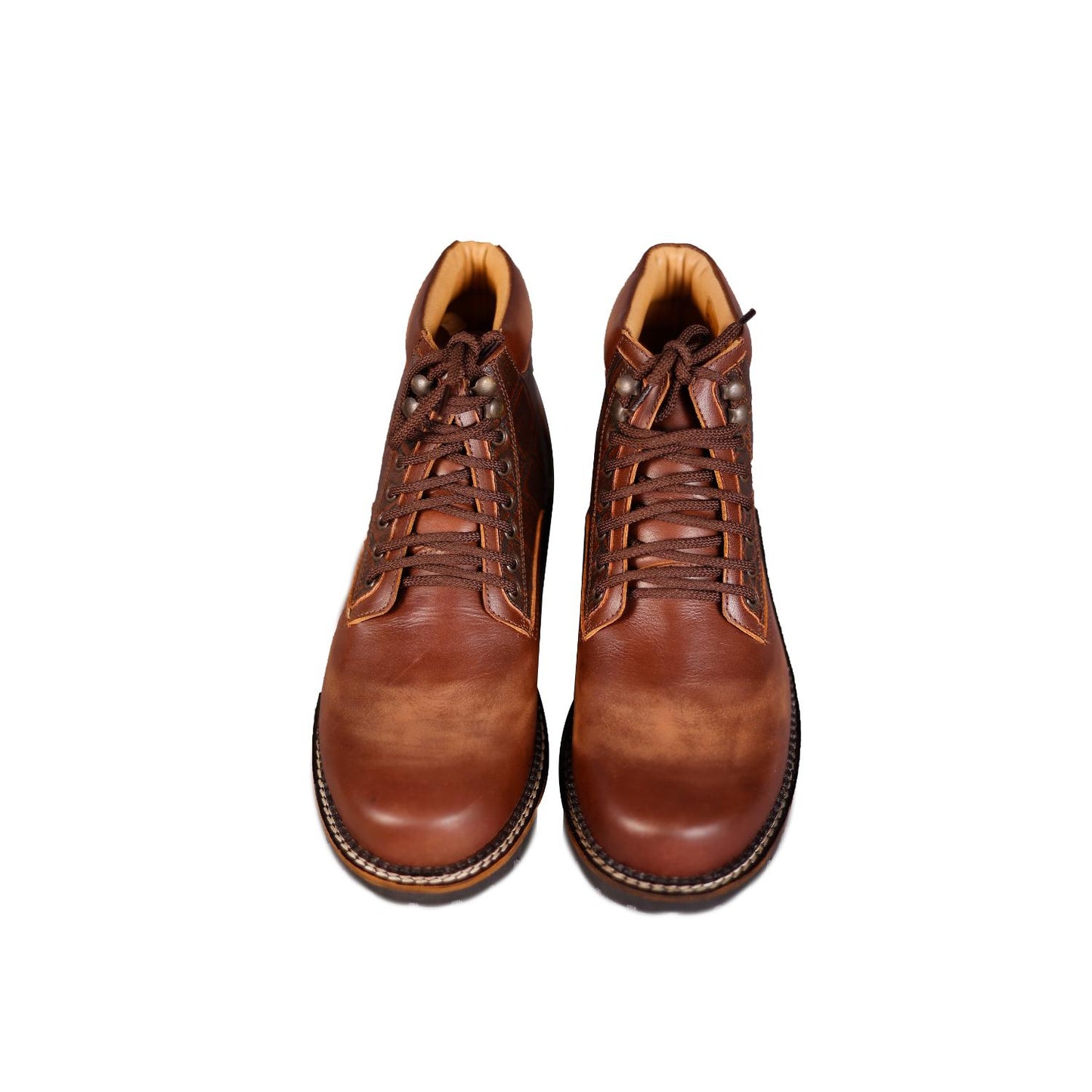 Leather Brown Boots for Men with Premium Finish