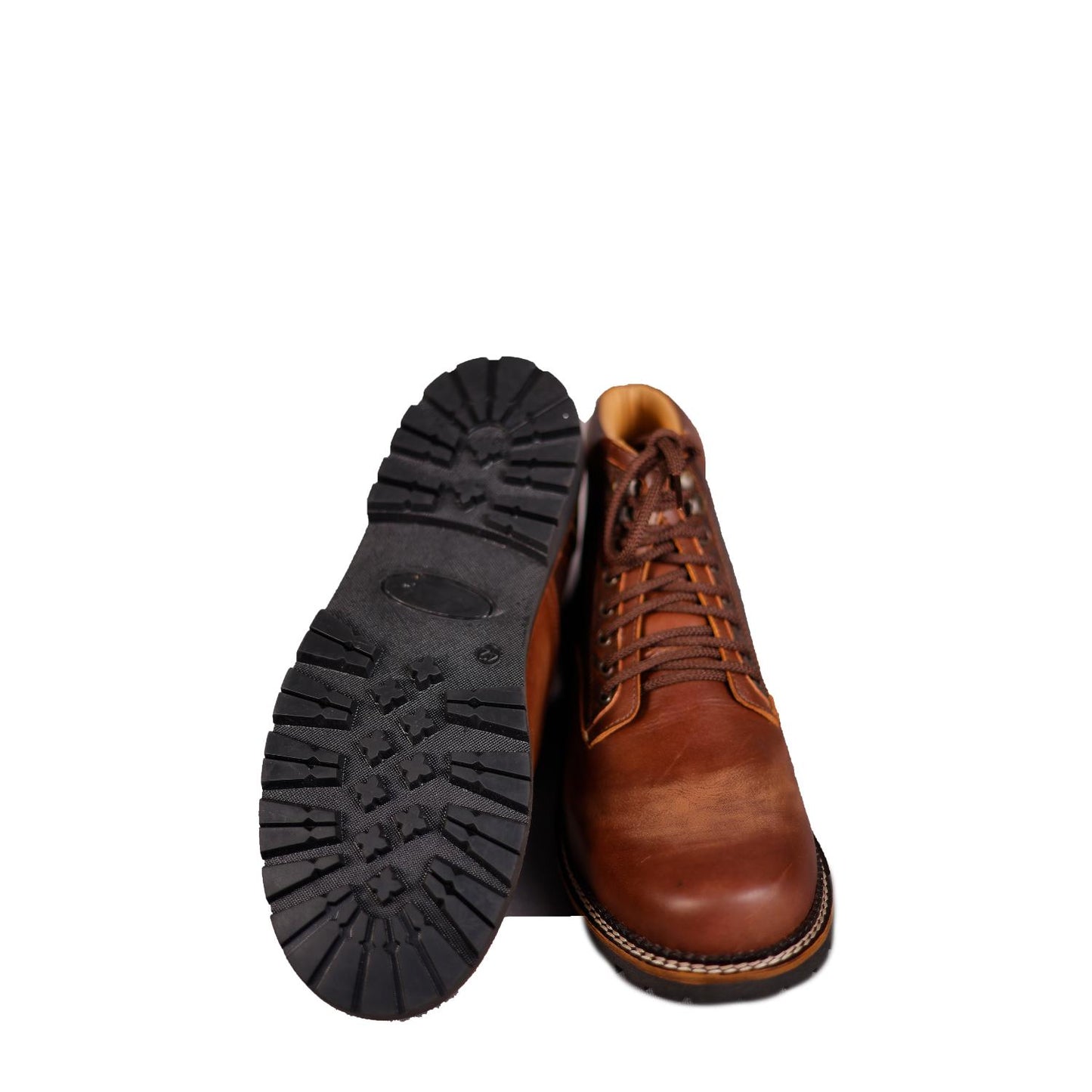 Leather Brown Boots for Men with Premium Finish