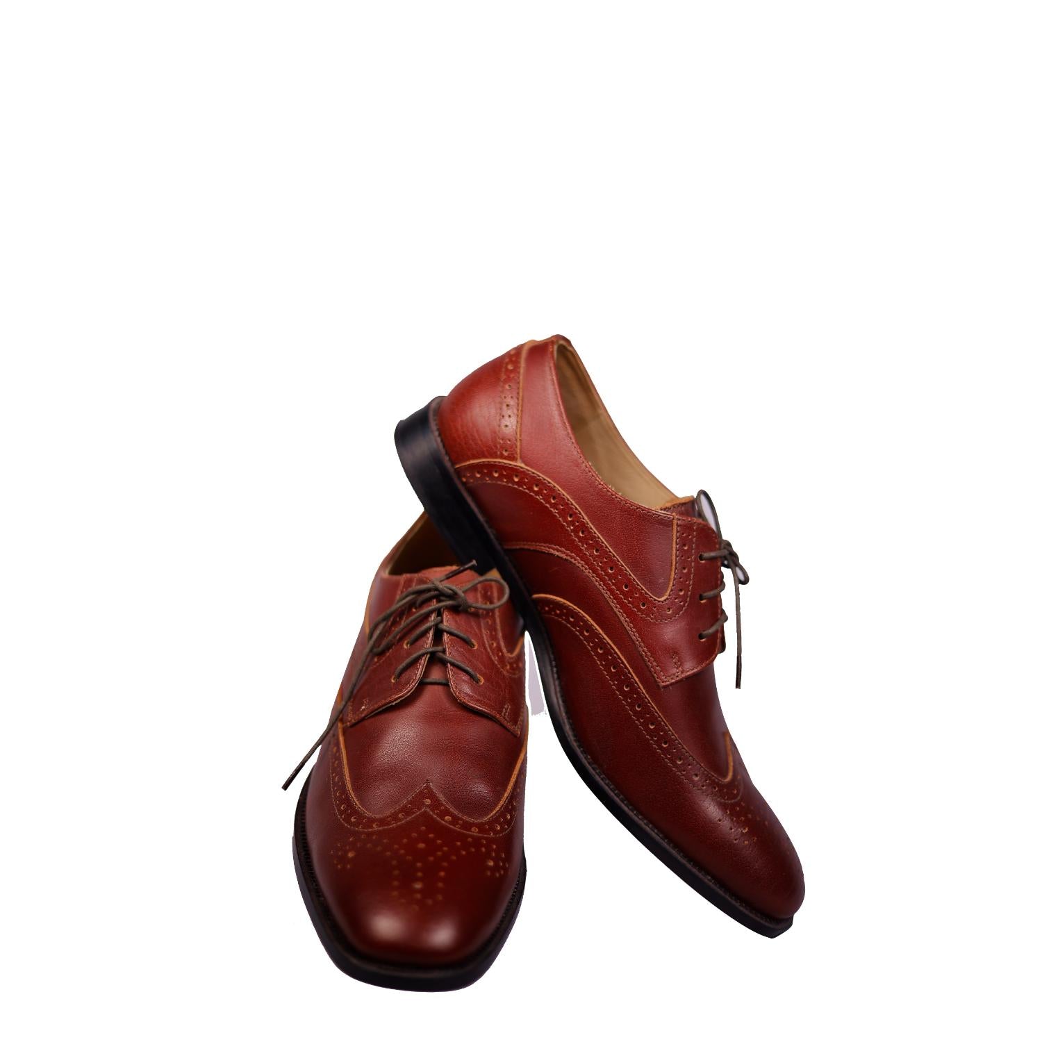 Cherry Brown Leather Dress Shoes