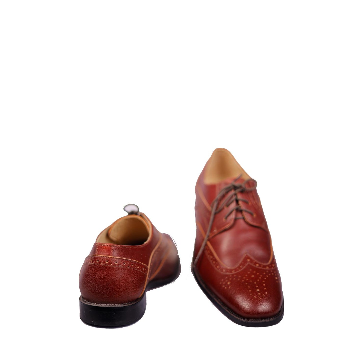 Genuine Leather Cherry Brown Formal Shoes