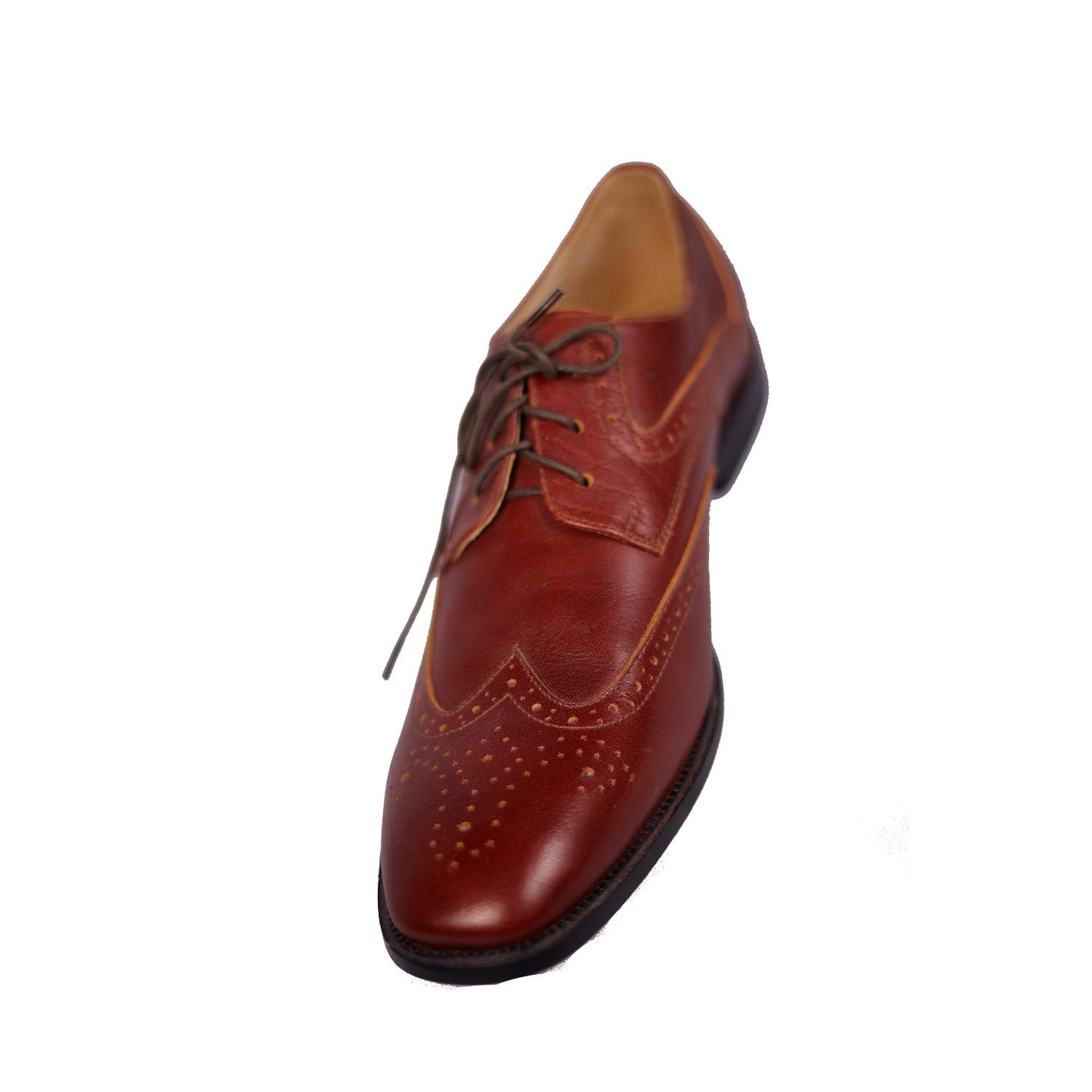Genuine Leather Cherry Brown Formal Shoes