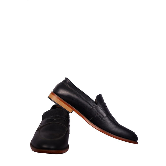 Premium Black Leather Dress Shoes for Men